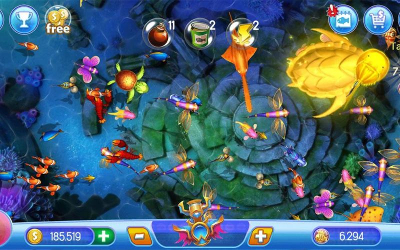 bắn cá đổi thưởng thẻ cào giao diện game