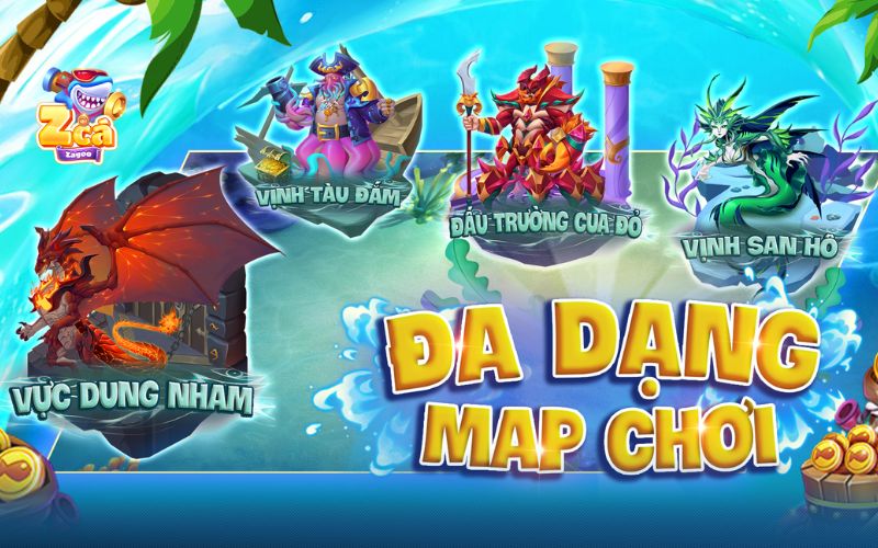 bắn cá xèng đổi thưởng giao diện game